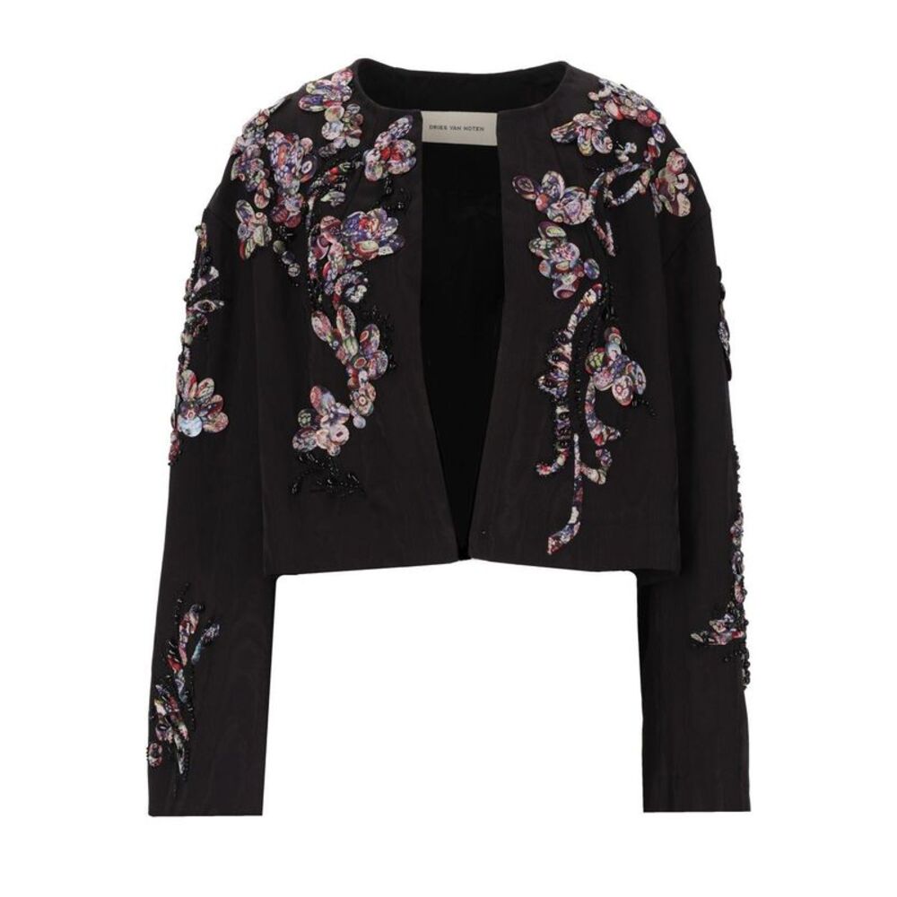 Dries Van Noten Women Vonda Short Jacket With Embroidery